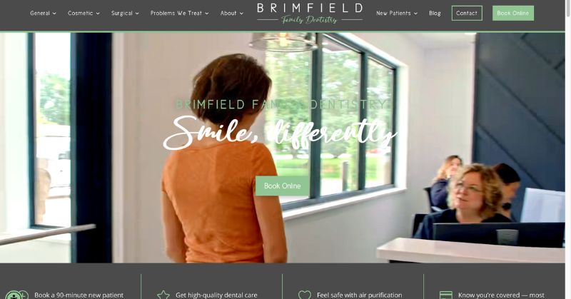 dental website - brimfield family dentistry