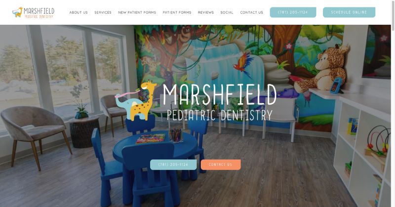 dental website - marshfield pediatric dentistry