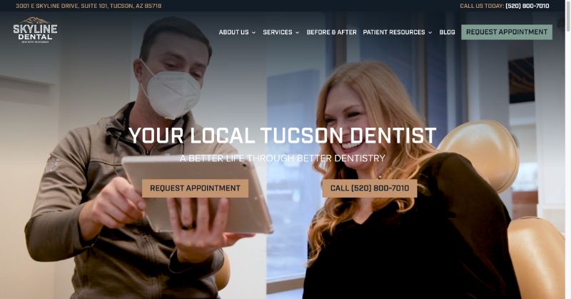 dental website - skyline dental